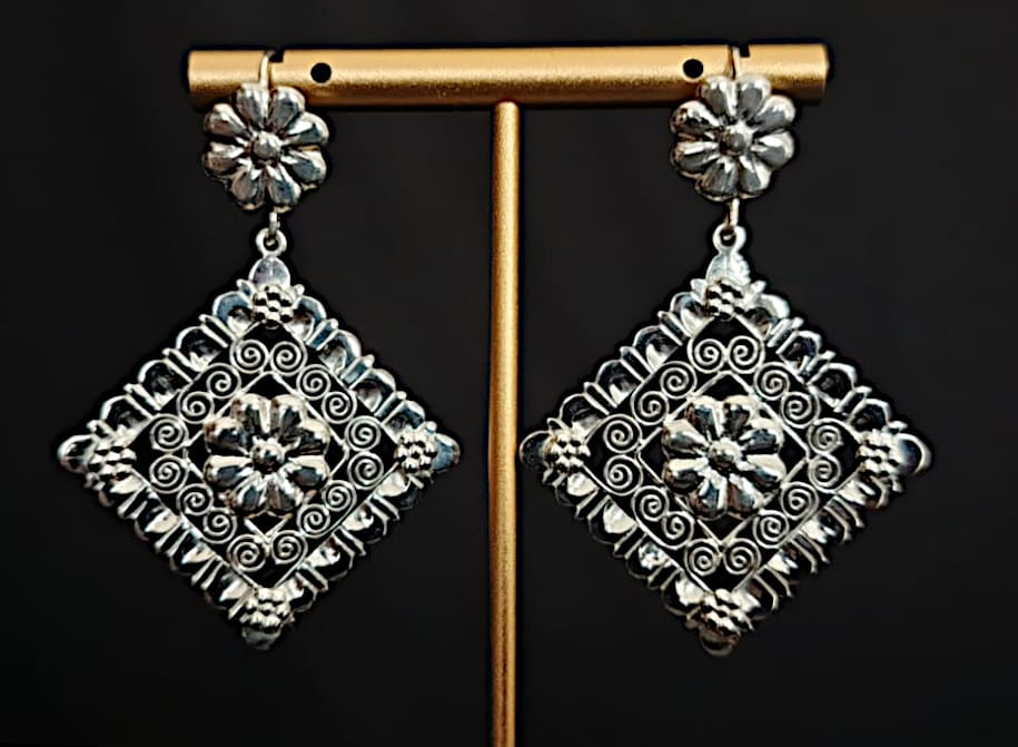 Rombo Floral — Square Drop — 1